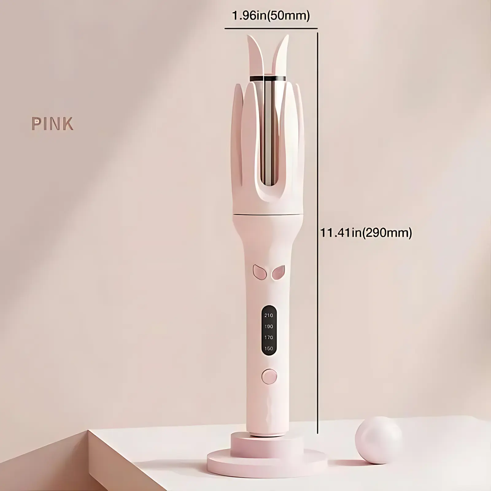 Automatic Curling Iron - Negative Ion Smooth Hair Tool, 28mm Rotating Barrel with LED Display, 4 Temperature & Speed Modes, Anti-Scald Anti-Tangle Design for Big Waves, Home Use Hair Styling Tool, Hair Tools
