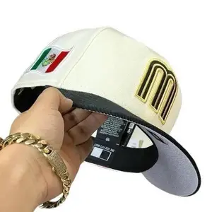 Unisex M Embroidery Side Mexican Flag Hip-hop Net Hats Spring Summer Outdoor Adjustable Casual Baseball Caps Sunscreen Hat Cap