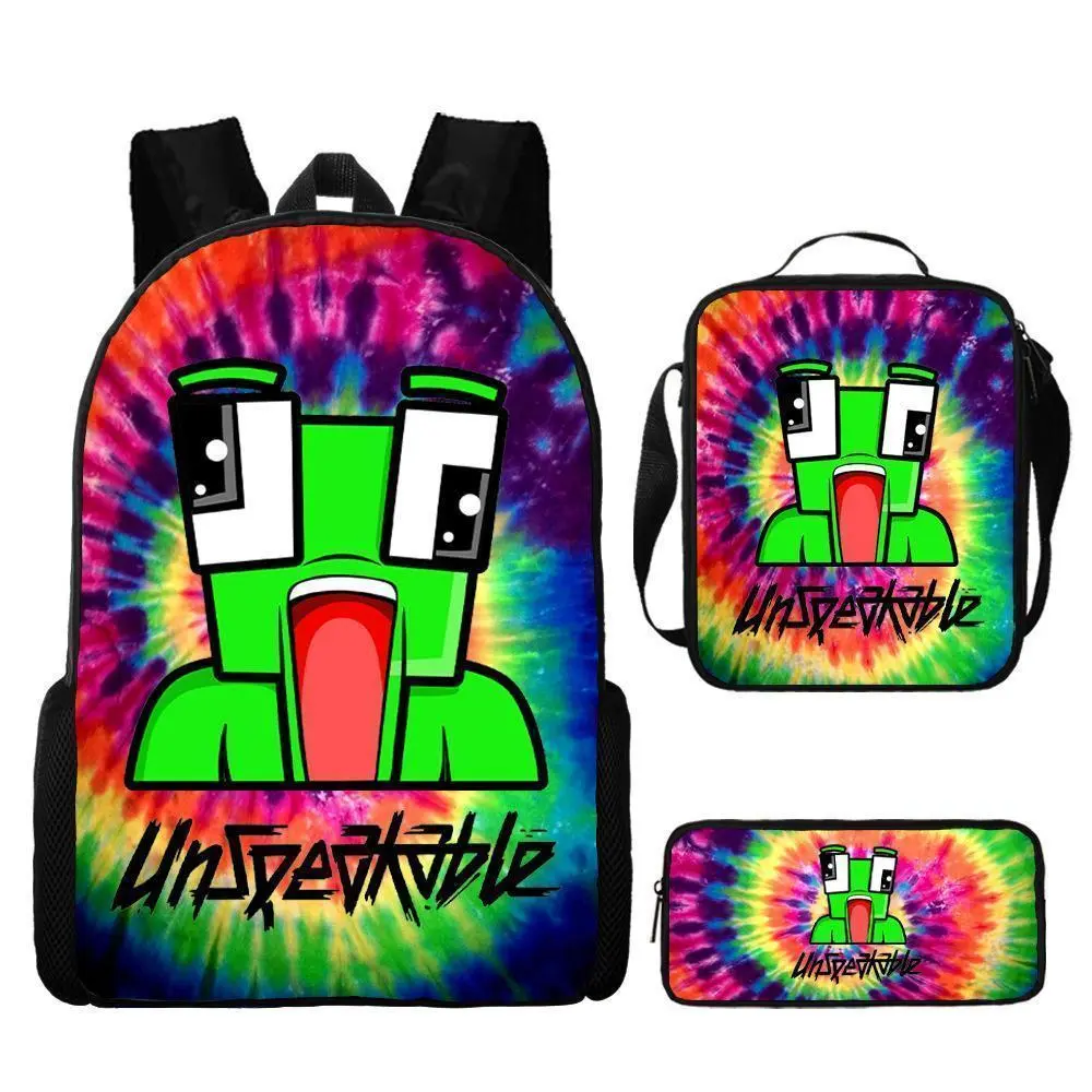 UNSPEAKABLE 6 Anime Backpack for Women Men Teens, Day Packs Knapsacks Casual Backpacks Gift for Gym Travel Camping Outdoor Work Business
