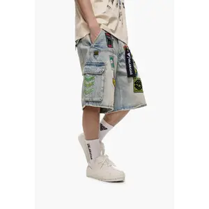 District Light Wash Jorts