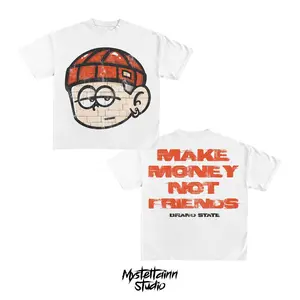 Y2K Graphic "Boy Make Money" Personalize Printed Tshirt Casual Cotton