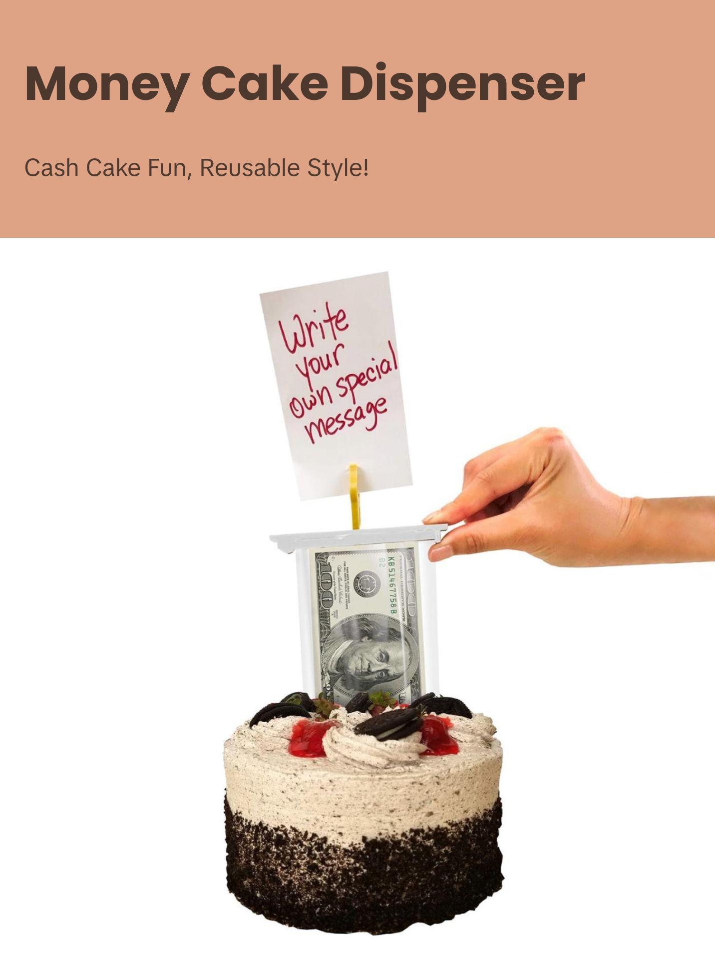 Money Cake Kit - Surprise Box™ With Card Holder Topper Gift Plastic Money Cake Kit - Surprise Box™ With Card Holder Topper Gift Plastic