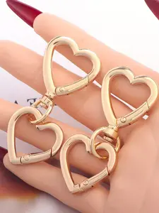 Heart Shaped Keychain, Cute Fashionable Alloy Keychain for Women & Men, Fashion Accessories for Daily Use, Trendy All-Match & Exquisite Keychain for Birthday Gift, Keychain Set