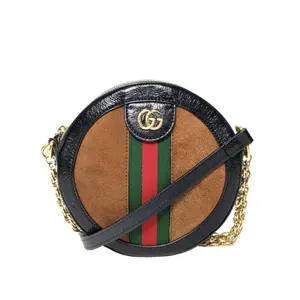Pre-owned GUCCI leather Tote Bags Ophidia Round Bag Shoulder Bag 18 colors Leather/Deerskin with gold buckle