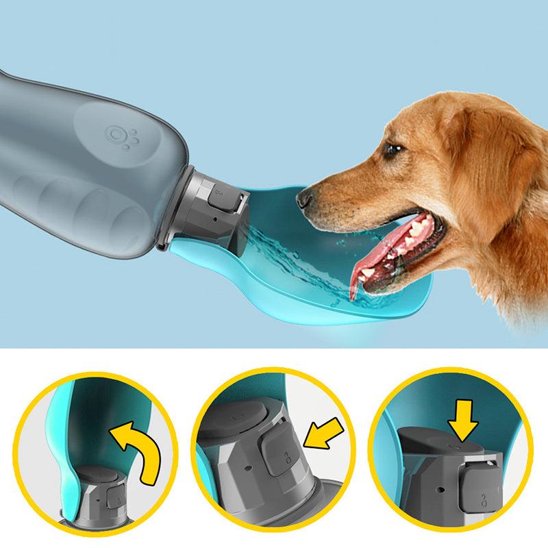 800ml Portable Dog Water Bottle – Travel-Friendly Hydration for Pets