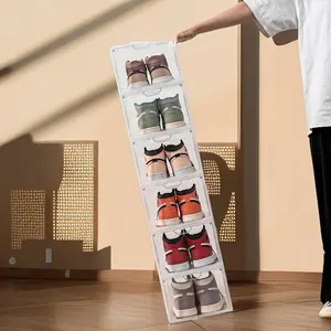 Transparent hard shell shoe box, sneaker hat box dual-purpose is too practical
