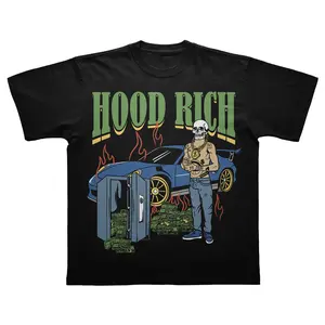 Hood Rich T Shirt - 100% Cotton - True To Size
