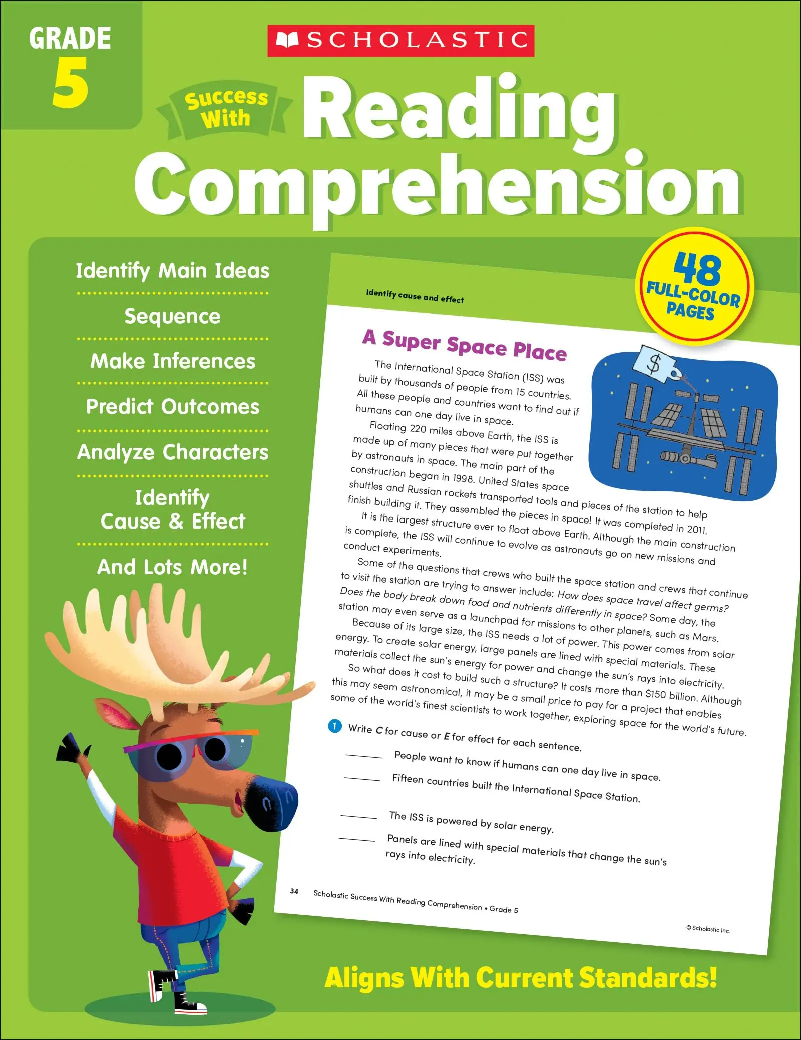 Scholastic Success with Reading Comprehension Grade 5 Workbook -- Scholastic Teaching Resources - Paperback