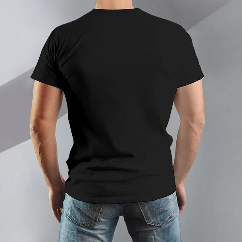 Trendy Oversized Cotton Tee Featuring Hasbulla Meme Design for Plus Size Men - Comfortable Crew Neck Shirt Perfect for All Seasons