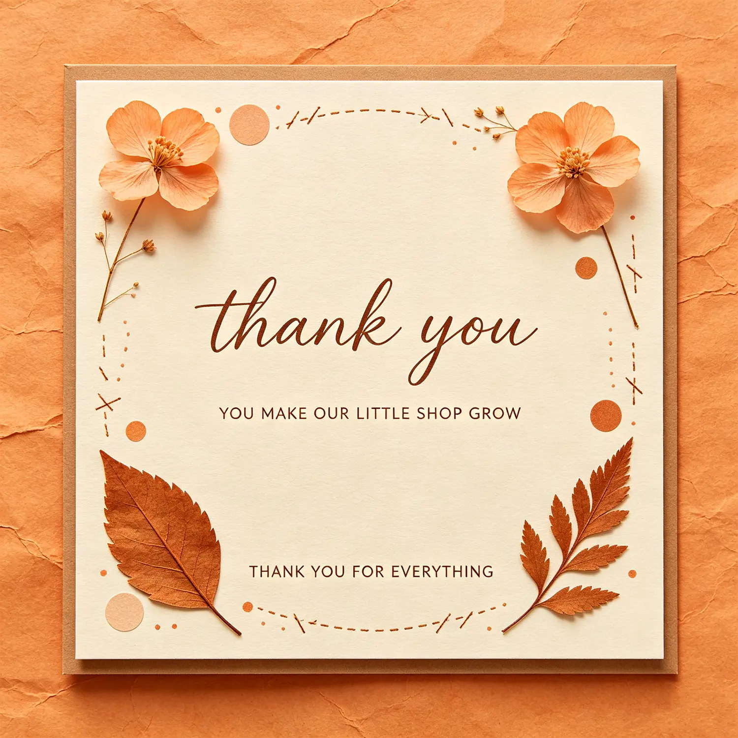 2-SOVS Thank You Card – Complimentary Gift Insert (1 Count)