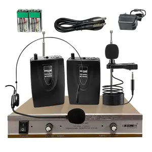5Core Wireless Microphones W 1 Headset 1 Collar Mic + Receiver Microfono Inalambrico Does not apply