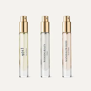 Caswell-Massey Sandalwood Explorer Discovery Set | 3 Best Selling Sandalwood Fragrances | Heritage Woodgrain Cologne, Centuries Eau de Toilette, 2571 Eau de Parfum | 0.25oz Each