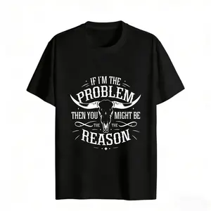 If Im The Problem Then You Might Be The Reason Women's Graphic Tee Casual Streetwear Style Cotton Regular Fit Crew Neck Short Sleeve Fashion T-Shirt For summer Everyday Wear rachel new outfit