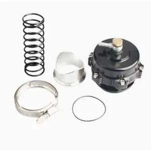 Black Universal 50mm BOV Blow Off Valve Q Typer With Tial Logo V-Band Flange