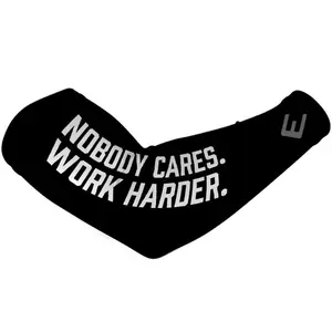 Nobody Cares. Work Harder. Arm Sleeve - Youth & Adult Sizes - Sold Individually - All Sports - UPF 50+ All-over Print Arm Sleeves