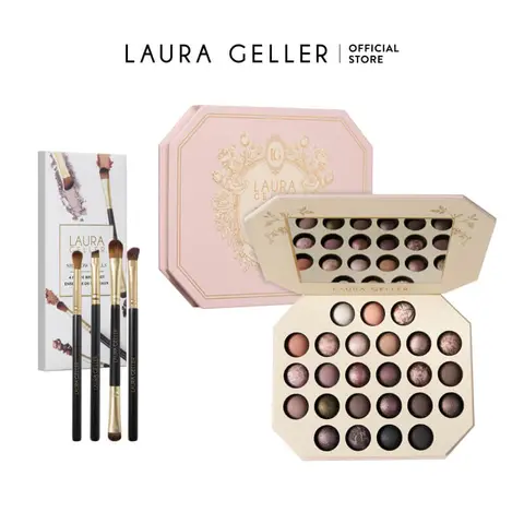 Laura Geller Ultimate Palette Essentials Kit - Minimalism Maximized (5PC) - Includes FREE Shadow Skills 4PC Brush Set