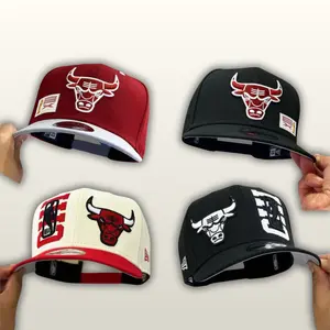Chicago Bulls Fashion Baseball Hat | NBA Snapback Flat Bill Cap | Red White Black Streetwear Accessories | Cool Hip Hop Sports Style | TikTok Viral Trend USA 2025