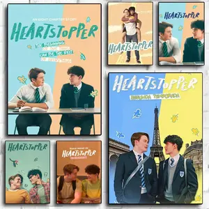 Hot H-Heartstopper  Movie Poster HD Sticky Waterproof Wall Art | High Quality Print Aesthetic Home Living Bedroom Bathroom hallway Decor Trendy Room Decoration | Multiple Size Options Available