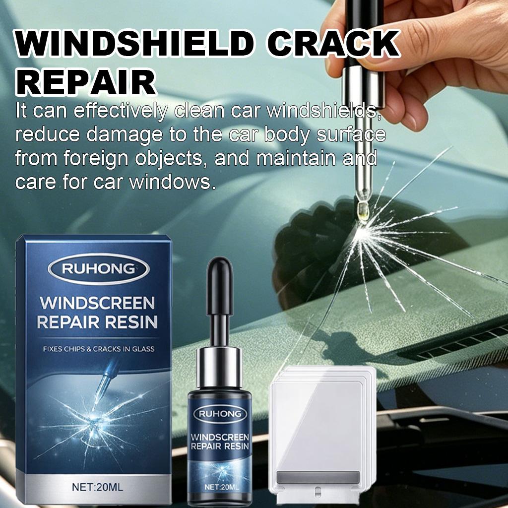 Automobile Glass Repair Kit for Windshield Rearview Mirror Window DIY Quick Chips and Cracks Resin Repair Liquid Durable Fixing for All Car Glasses