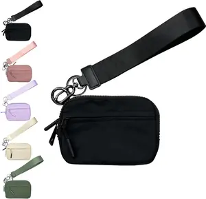 RFID Compact Wallet for Women –  Iris' Wallet 2nd Gen Wristlet Style Zippered Card Case with Clear ID Window, Coin Purse, Mini Portable Keychain Wallet