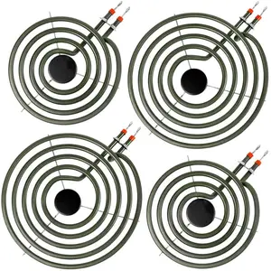 4 Pack MP22YA Electric Range Burner Element Unit Set - 2 pcs MP15YA 6" and 2 pcs MP21YA 8" Replacement for Hardwick & Kenmore & Maytag & Norge & Whirlpool Electric Range Stove