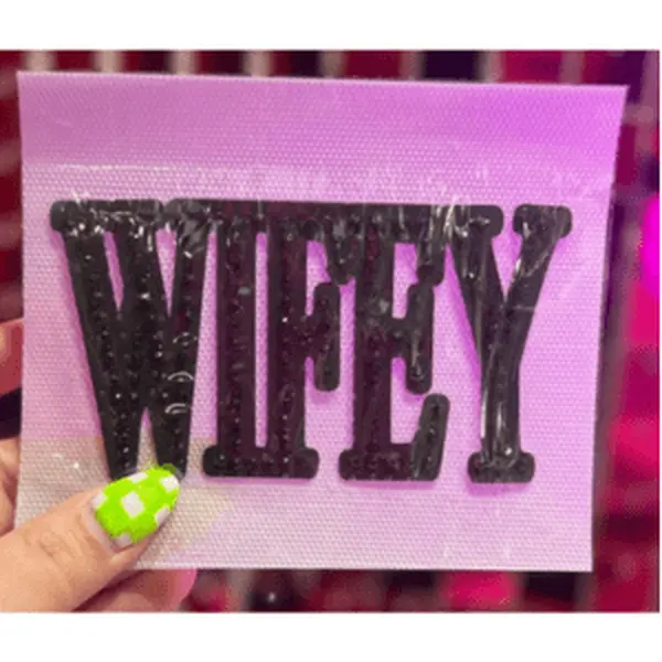 Wifey Rhinestone Iron On Patch *PRE-ORDER*