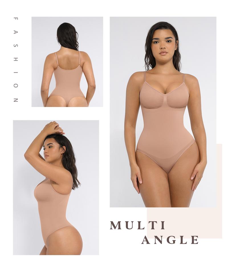 FeelinGirl Seamless Covered Bust Jumpsuit Thong Bodysuit Fit Comfort Slimming  Womenswear 1 Breathable Hip Tops Soft  Deals For You Days  TikTokShopBlackFriday