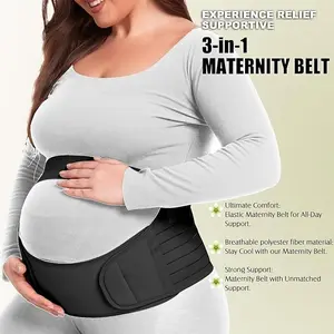New 3-in-1 Maternity Belly Support Belt (Fit Ab 36"-47") – Sleep & Pain Relief Support for Back, Hips, Belly, and Pelvis – Comfort Essentials for Pregnant Women OR Full Body 57-Inch Pregnancy Pillow with Removable Washable Velvet Cover