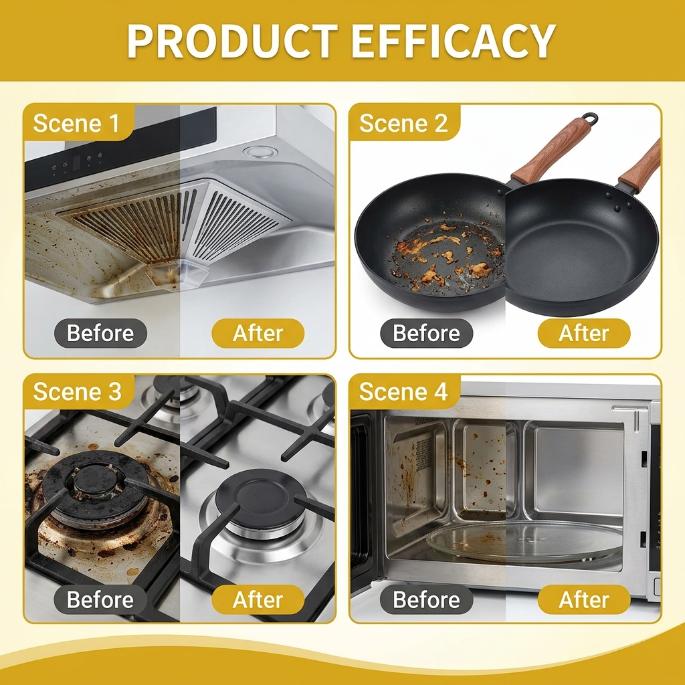 Household Multi-Purpose Cleaner 500ml – Effective Spray & Wipe for Kitchen, Bathroom, Appliances, Floors, and Toilets