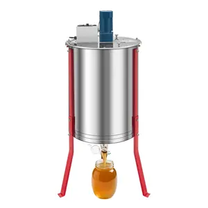 Electric Honey Extractor for Beekeeping, 6-Frame Stainless Steel Honey Spinner Centrifugal Extractor, Durable Drum, Easy Operation, Quiet Motor, Ideal for Hobbyist Apiaries and Small-Scale Beekeeping