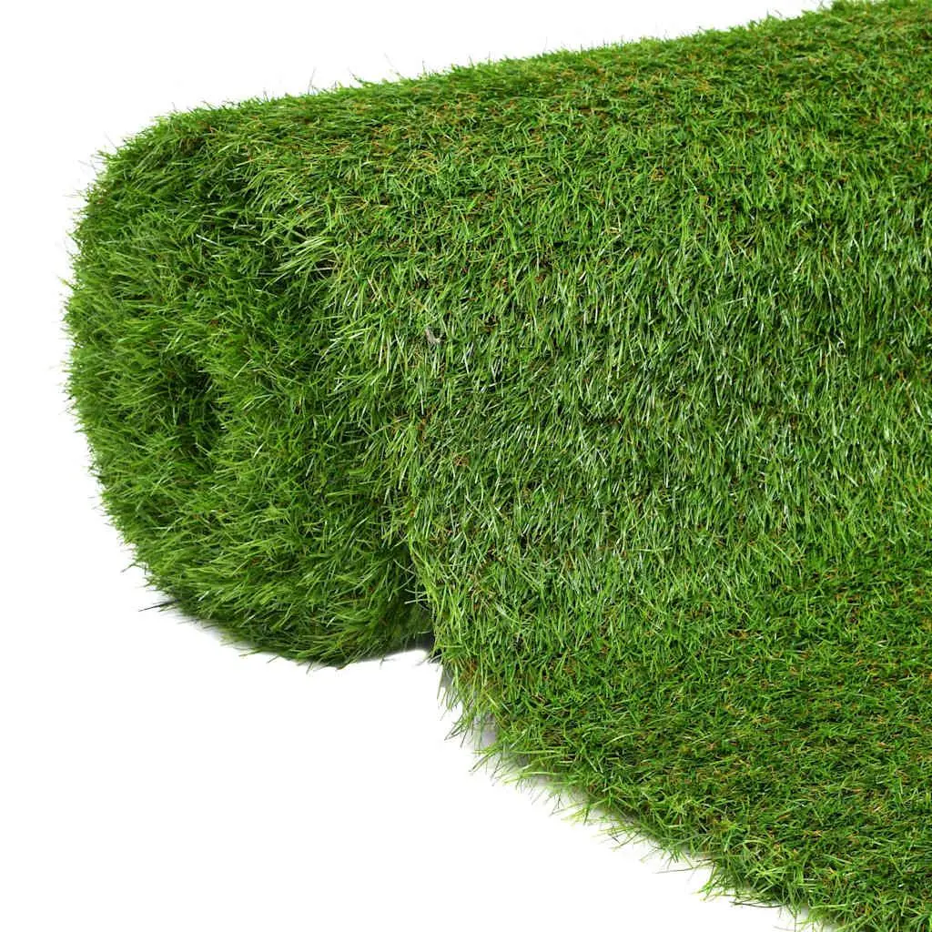 vidaXL Artificial Grass, Artificial Turf for Outdoor, Artificial Grass Carpet for Lawn Garden, Fake Grass Decor, 3.3'x32.8'/1.6" Green 148831