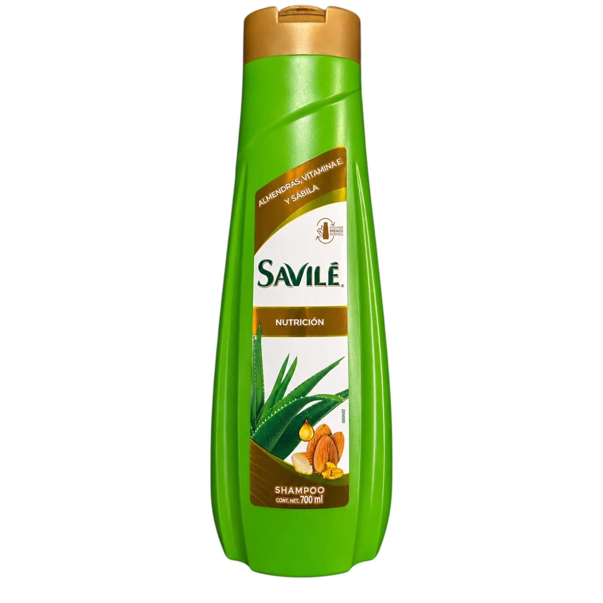 SAVILE almendras vitamina y sabila Mexican Shampoos 2 in 1--1 PACK with 700ML Aloe - Gentle Cleanser for Daily Haircare