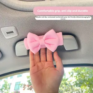 2pcs Car Door Handle Covers Cute Curved Anti-Slip Door Handle Protectors Scratch-Resistant Front & Rear Door Handle Covers Fits Most SUVs, Sedans, and Trucks