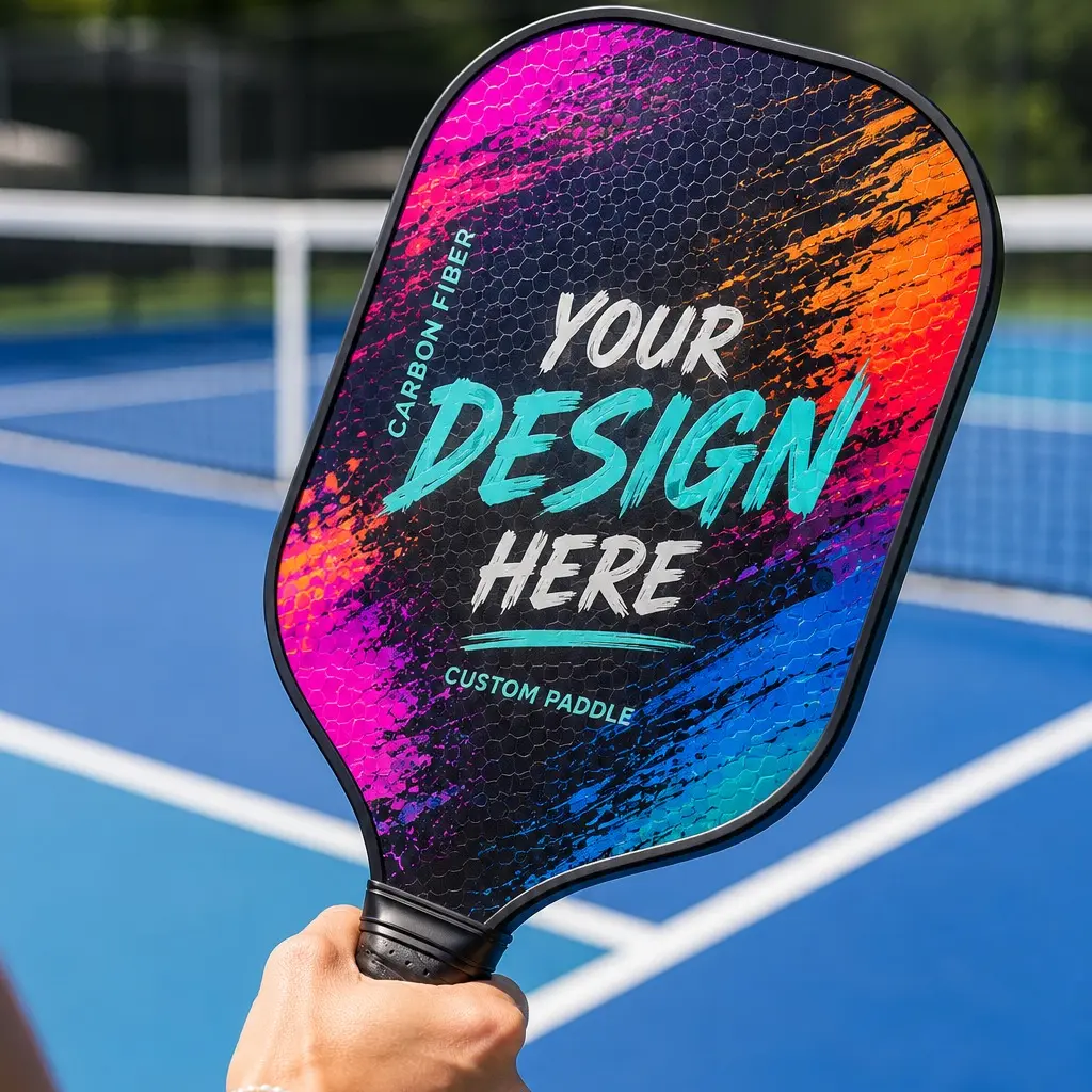 Design My Paddle | Custom T700 Raw Carbon Fiber Pickleball Paddle, 16mm Control Core, Personalized Paddle for Power, Control & Spin, Tournament Legal