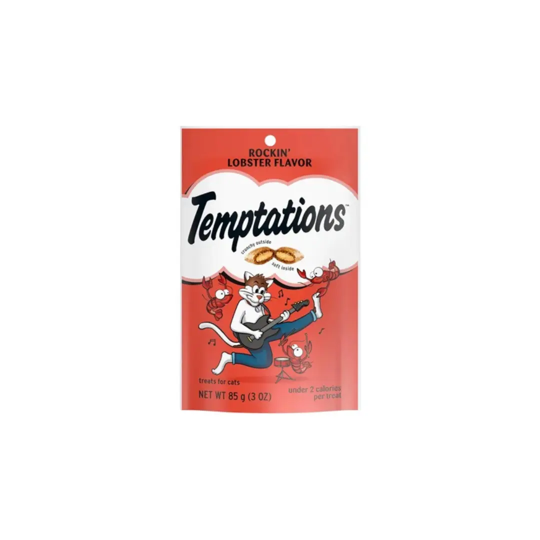 Temptations Classics Rockin' Lobster Flavor Soft & Crunchy Treats for Cats, 3-oz