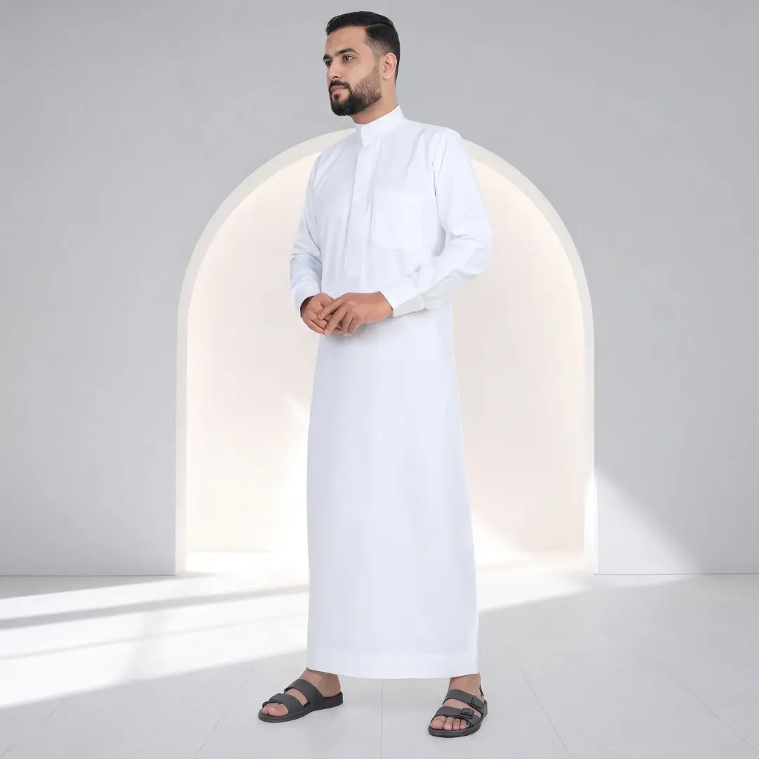 Elegant Ivory Saudi Thobe - Men
