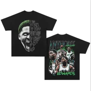 Youth and Adult ANTHONY EDWARDS 3 Shirt, Basketball Shirt, Graphic Tees for Boys, Gift For Him, Vintage Y2K Aesthetic Sweatshirt, Cotton Unisex Sport Fan Gift for Him Vintage Y2k Crewneck graphic tees Sweatshirt