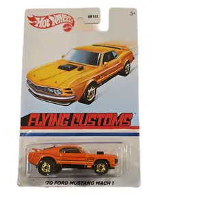 Flying Customs Hot Wheels Edition 1:64 Scale 55 Chevy 70 Ford Mustang Mach 1 84 Pontiac Firebird Classic Car Models for Collectors