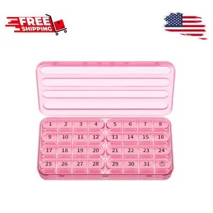 Monthly Pill Organizer 1 Time a Day, 30 Day Pill Box Organizer