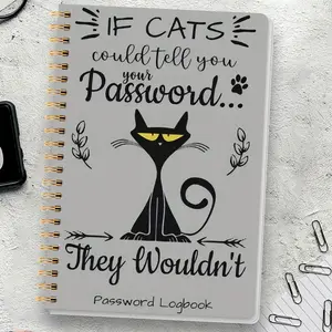 1pc Simple Password Book, Planner Notebook Journal, Minimalist Advanced Address Password Manager With Website Password Quick Access Username And Password Storage Perfect For Home Office Internet Computer Logins, Great Holiday Gifts