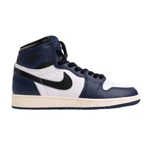 Youth Jordan 1 Retro High OG Midnight Navy/Bck-Wht-Sail (FD1437 401) (GS)