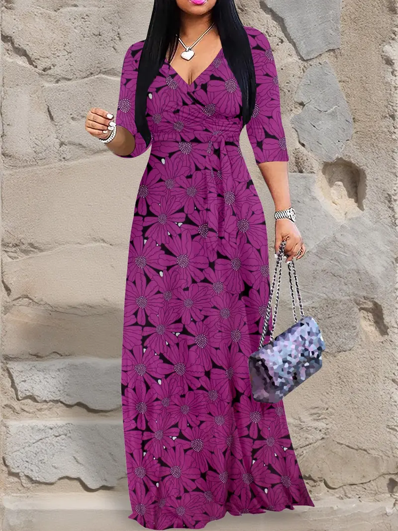 3/4 sleeve dress - TikTok Shop 3/4 sleeve dress - TikTok Shop
