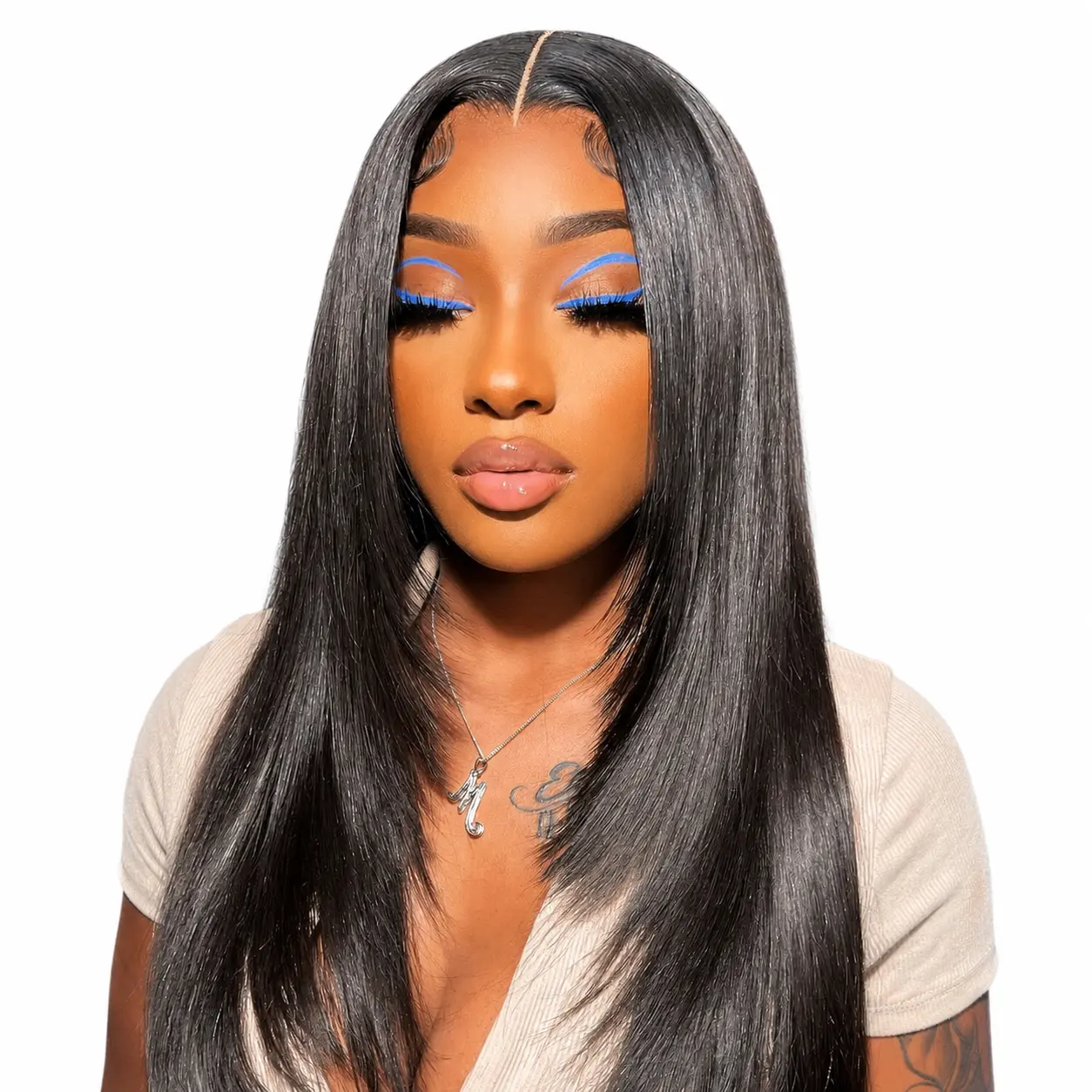 Only $50 Lace Frontal Wig Human Hair Body Wave Pre Plucked 180 Density Straight Hair Wig for Women 13x4 Lace Front Wigs Human Hair