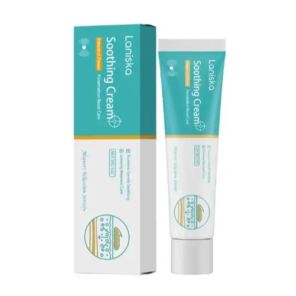 Laniska Botanical Soothing Cream for Neck & Shoulder | Mugwort & Turmeric Massage Lotion | Daily Tension Comfort & Self-Care Ritual (30g)