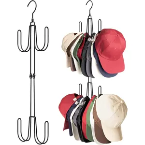 Hat Hangers for Closet, Stainless Steel Hat Organizer, Hat Racks for Baseball Caps, Cap Organizer for Baseball Caps, 1 Pack