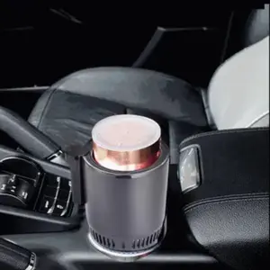 2-in-1 Car Cup Warmer & Cooler with Digital Display - Perfect for Hot and Cold Beverages