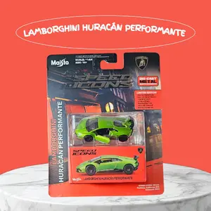 Maisto Speed Icons - Limited Edition Lamborghini Huracán Performante Die-Cast Model Car Kit Vibrant Verde Mantis Green