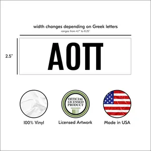 Pro-Graphx  Greek Sorority Sticker Decal, 2.5 Inches Tall