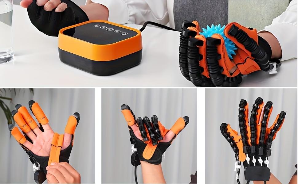 New upgraded rehabilitation gloves for patients with stroke, hemiplegia, and hand function impairments; robotic hand trainer, recovery device, finger strength training equipment