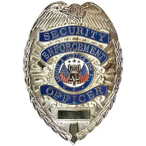 Deluxe Security Enforcement Officer Badge - Gold or Silver